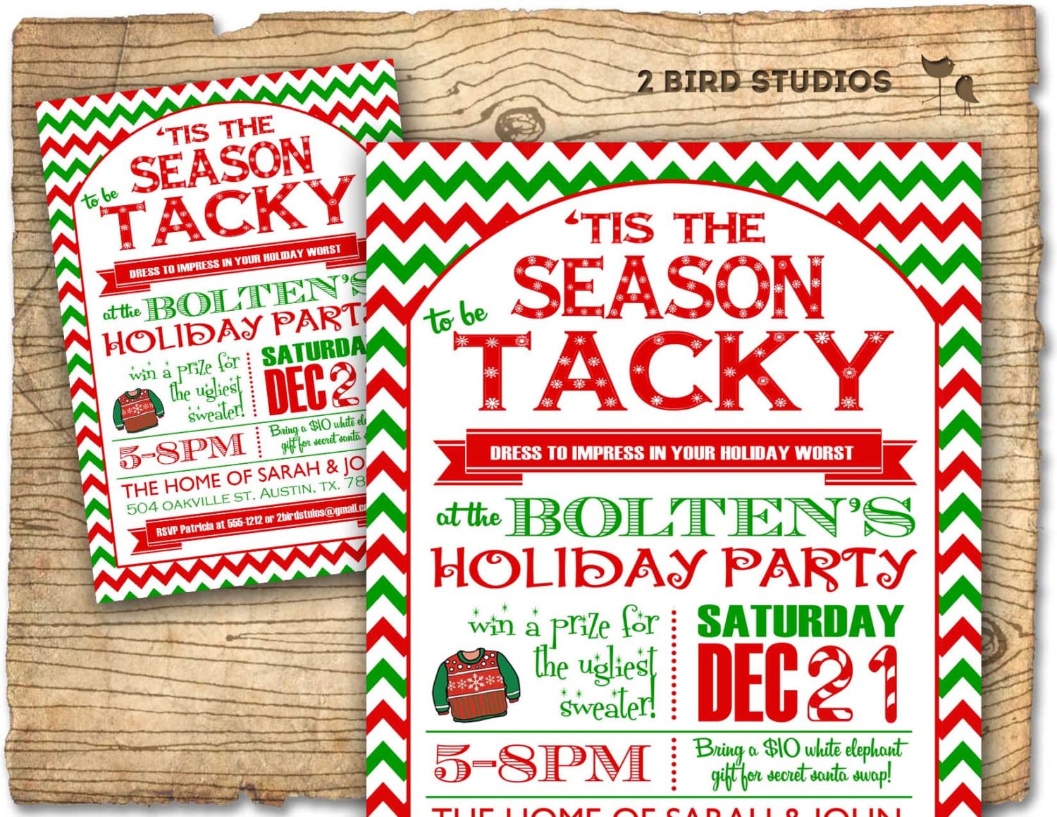 Christmas Party Invitation Ugly Sweater Party Invitation