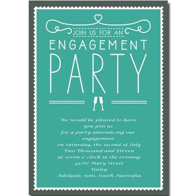 Creative Engagement Party Invitation Wording Casual 6 Photos