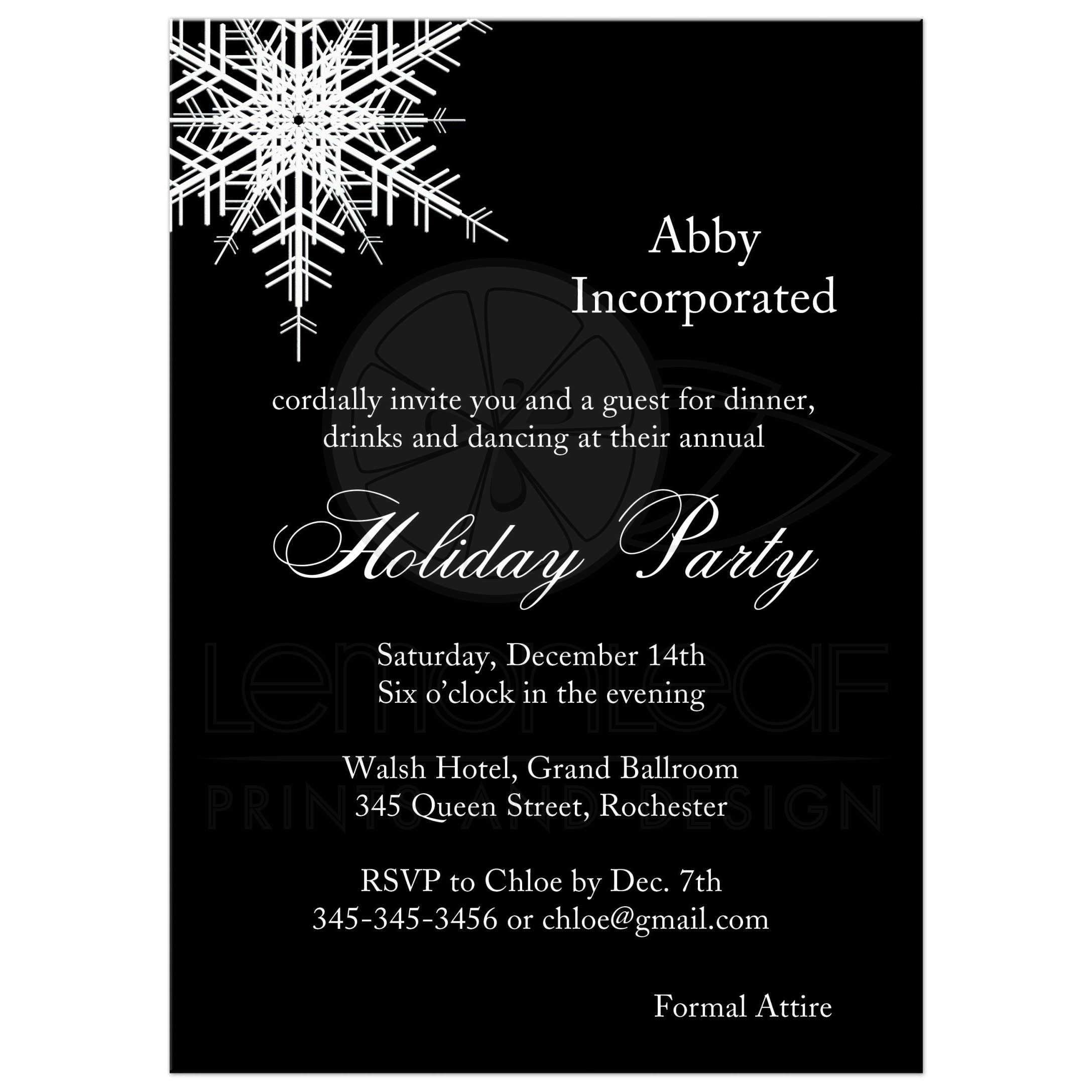 Dinner Party Invitations Best Of Corporate Party Invitation