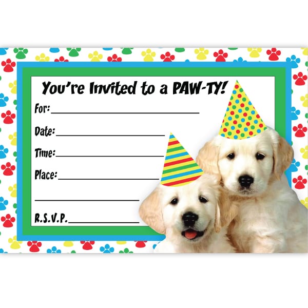 Dog Party Invitations Dog Party Invitations For The Invitations