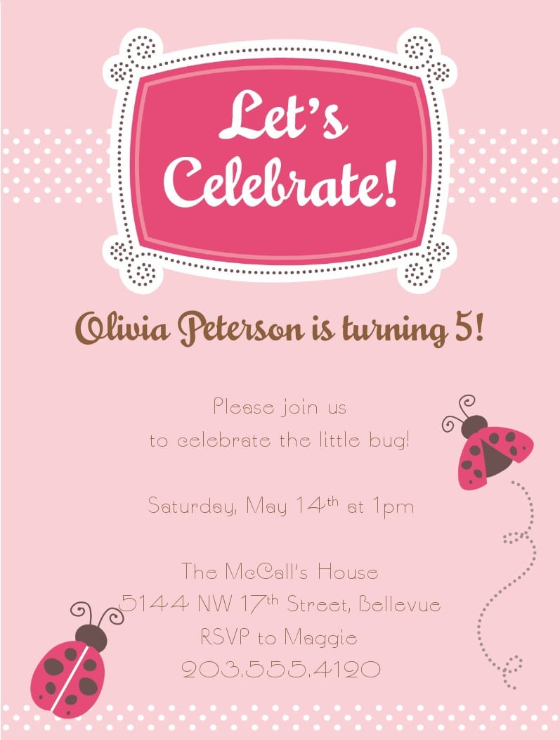 E Invites For Birthday Party