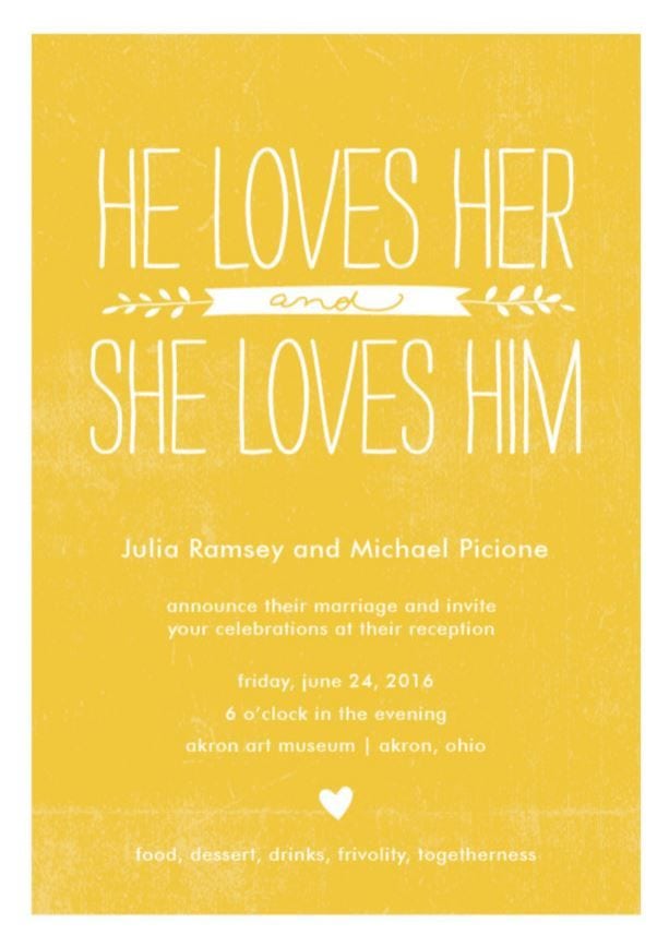 Elope Invitation Wording