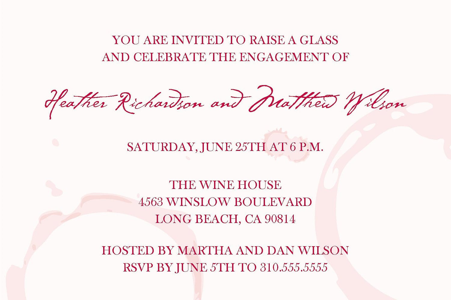 Engagement Invitation Wording
