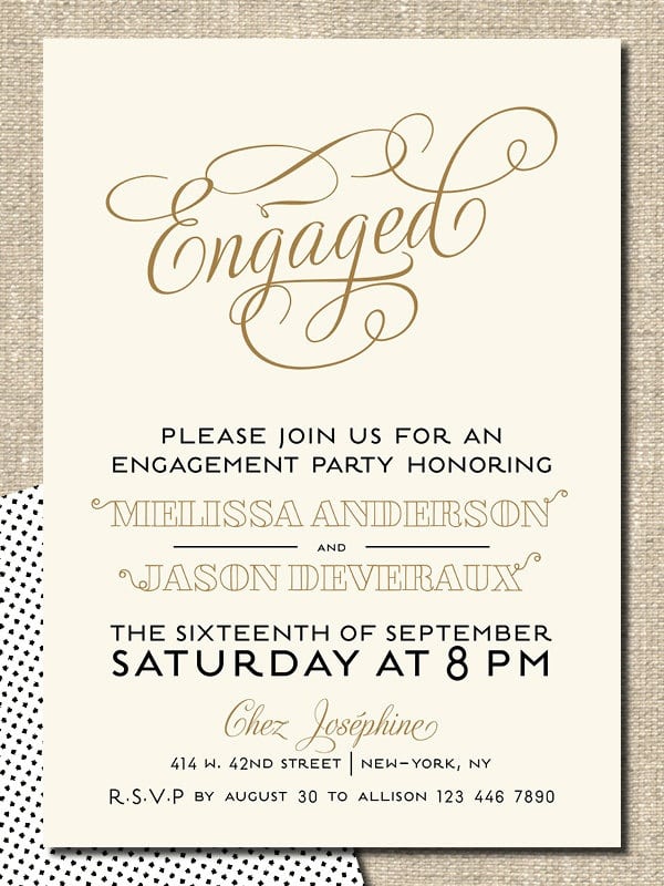 Engagement Party Invitation   Engagement Party Invitation