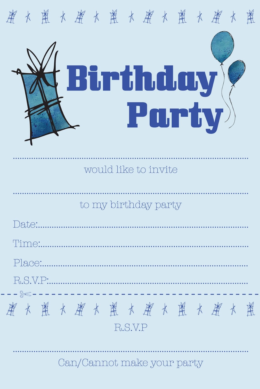 Fantastic Free Boy Birthday Party Invitations On Affordable