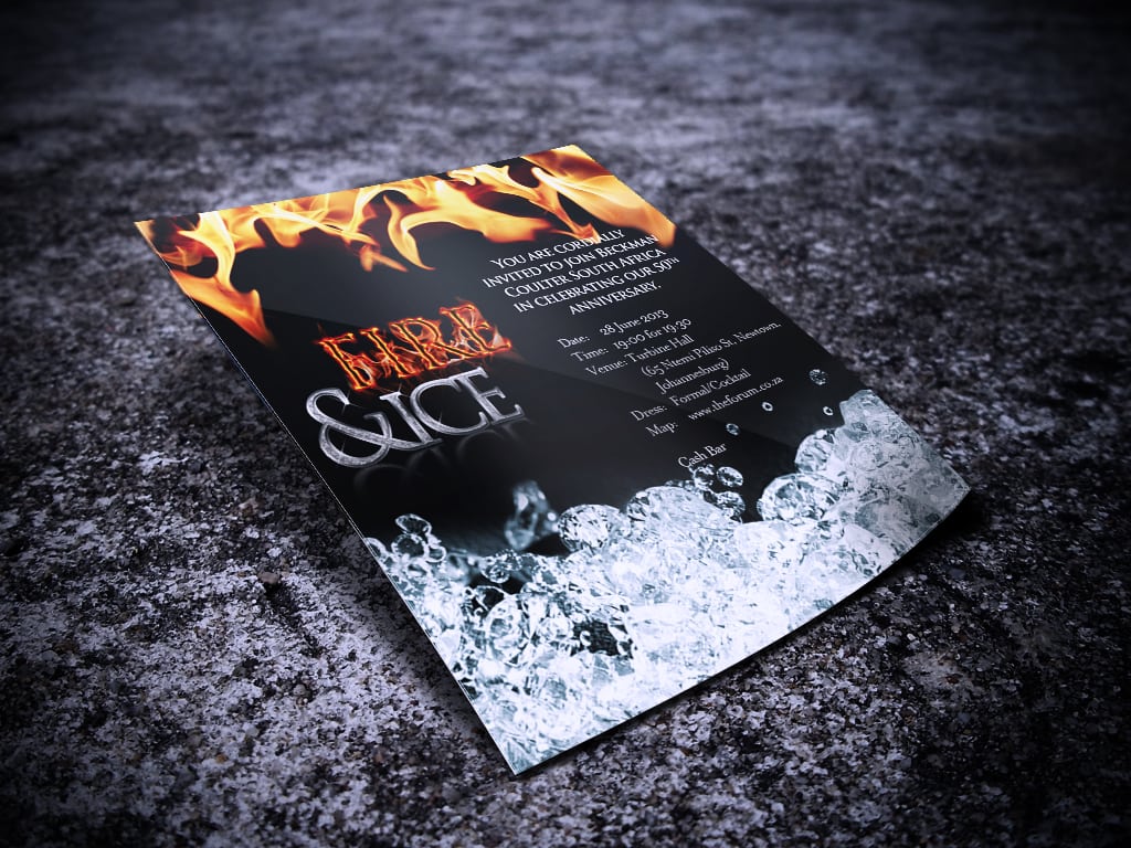Fire & Ice Invitation