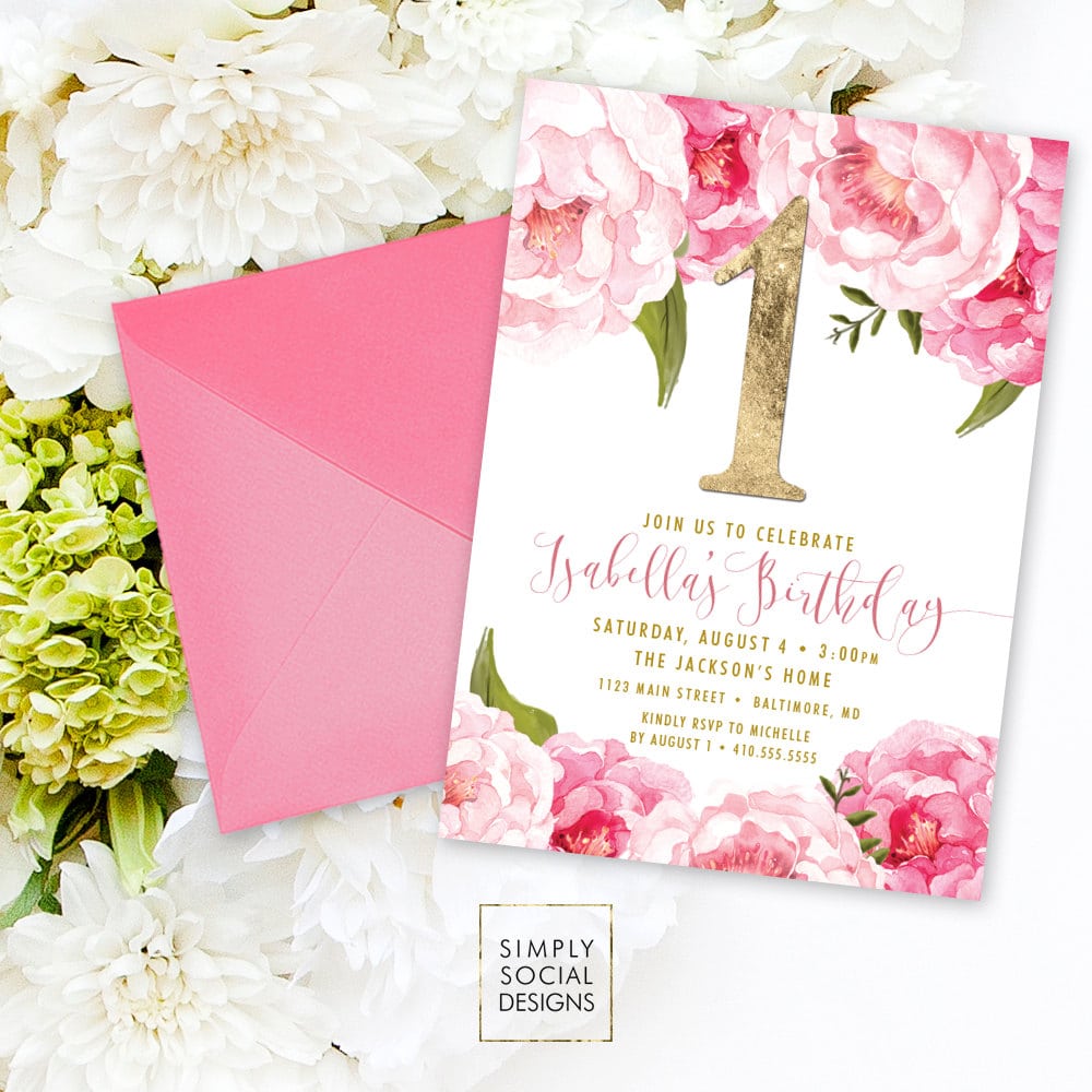 First Birthday Party Invitation