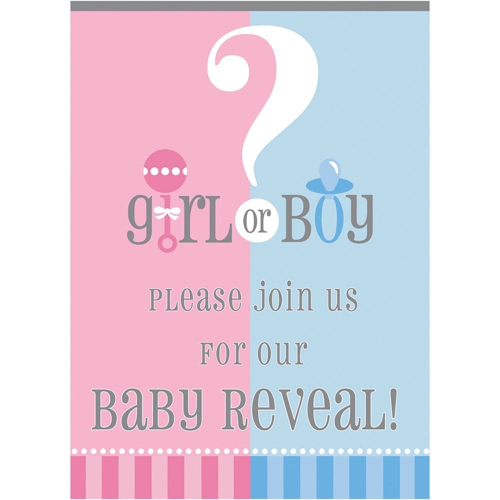 Gender Reveal Party Invitations