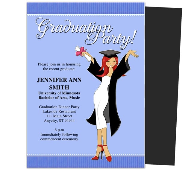 Graduation Open House Invitation Templates