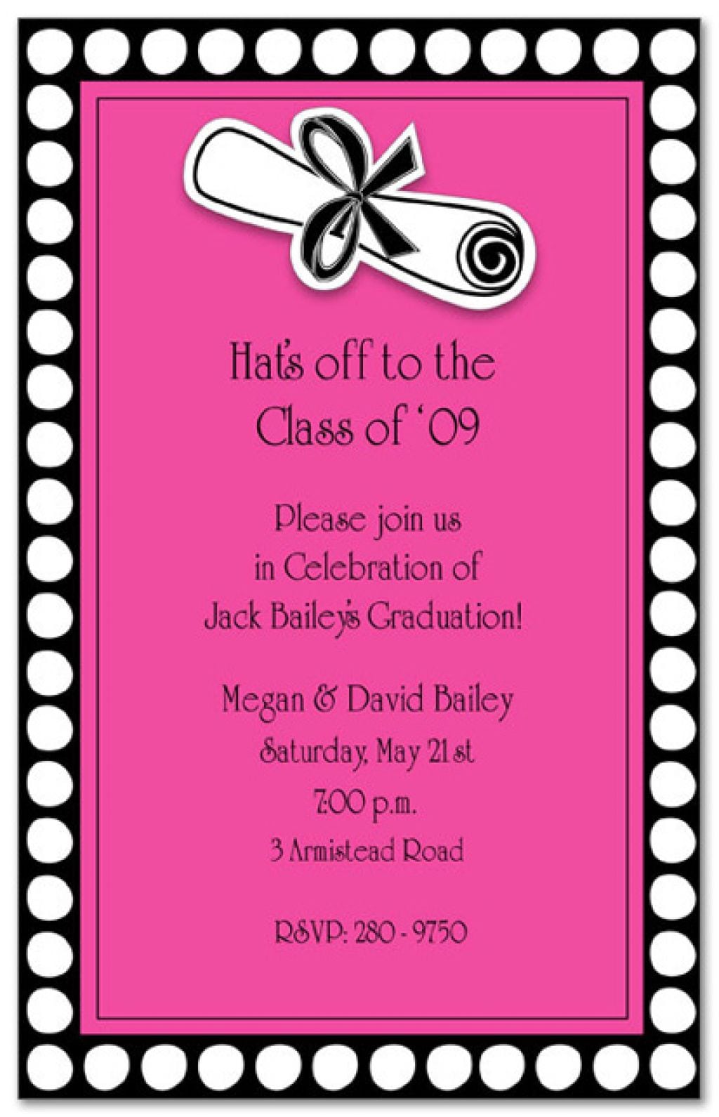 Graduation Party Invitation Cards