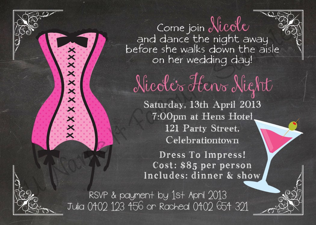 Hen Party Invitations Templates