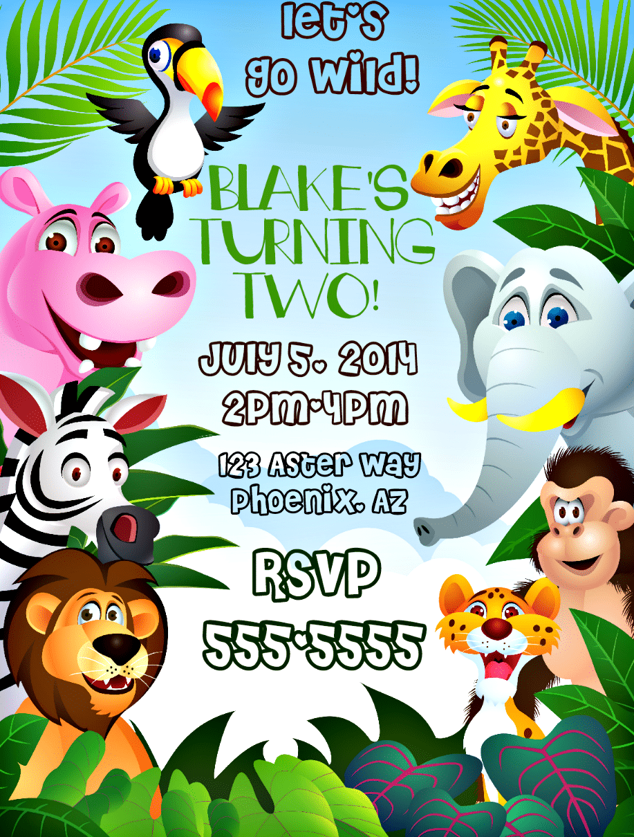 How To Make Jungle Themed Invitations