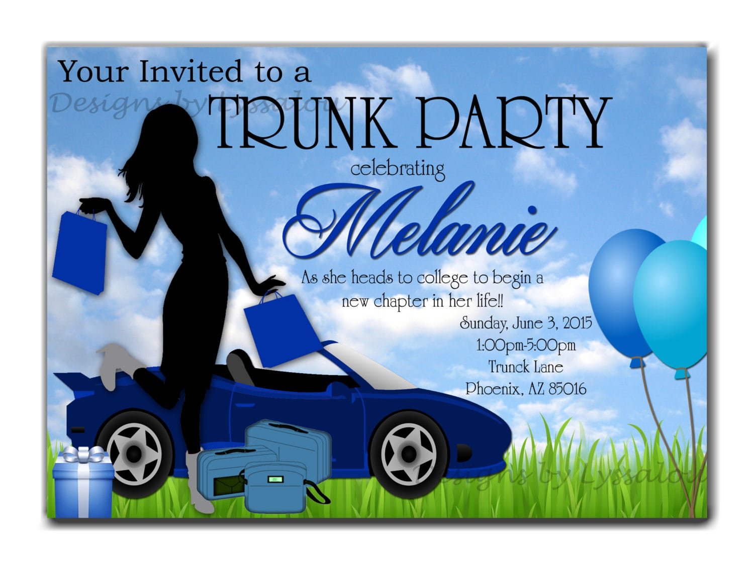 How To Select The Trunk Party Invitations Templates Designs