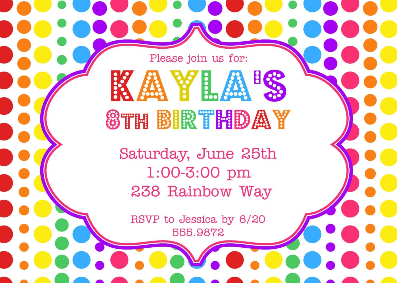 Invitation About Birthday Party