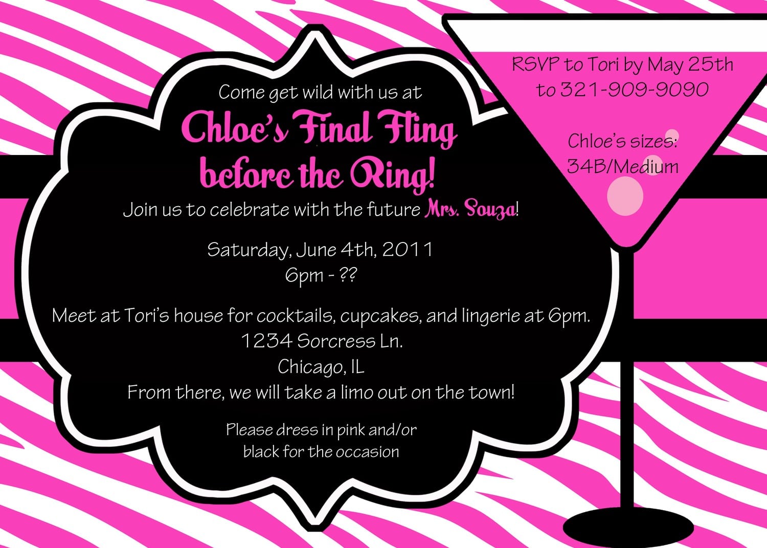Invitation Bachelorette Party