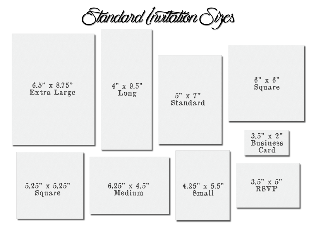 Invitation Cards Size