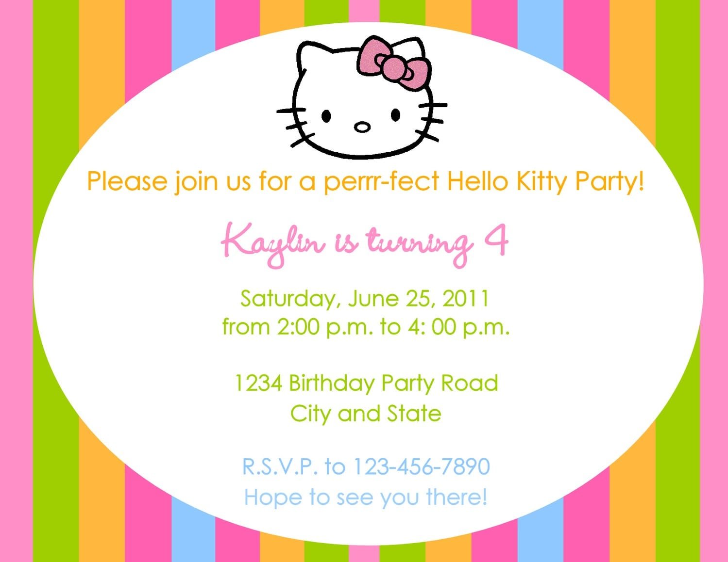 Invitation For Birthday Party Text