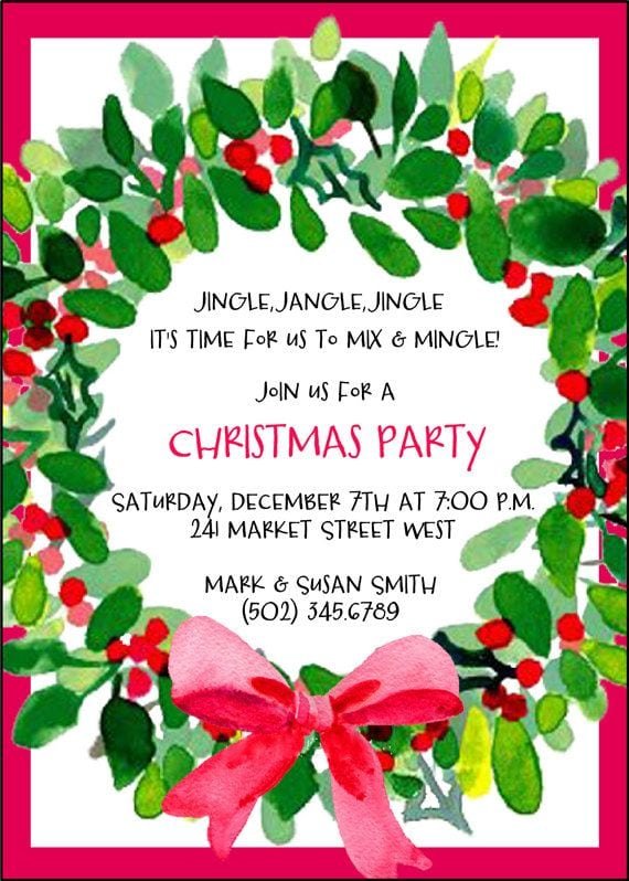 Invitation For Christmas Party