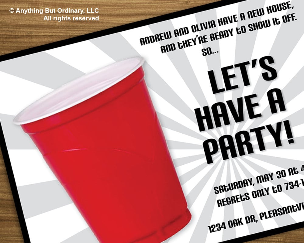 Invitation For House Party