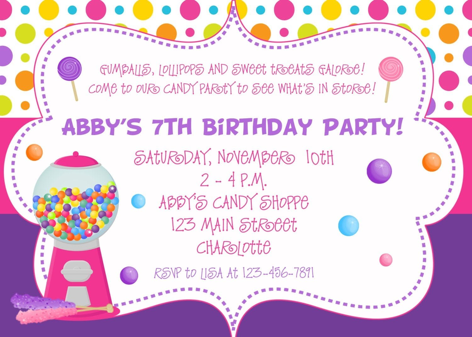 Invitation Of Birthday Party