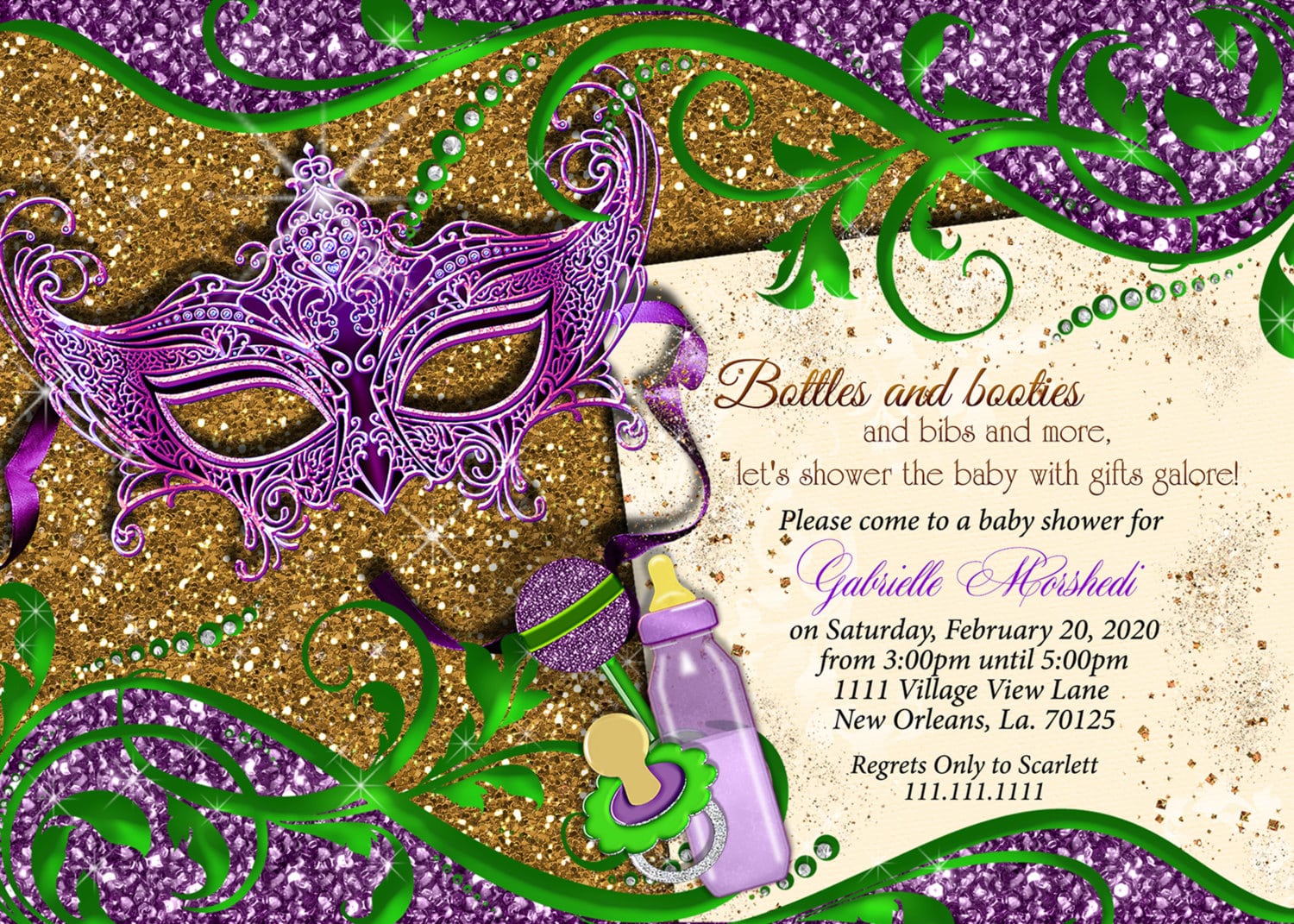 Mardi Gras Baby Shower Baby Shower Mardi Gras Mardi Gras