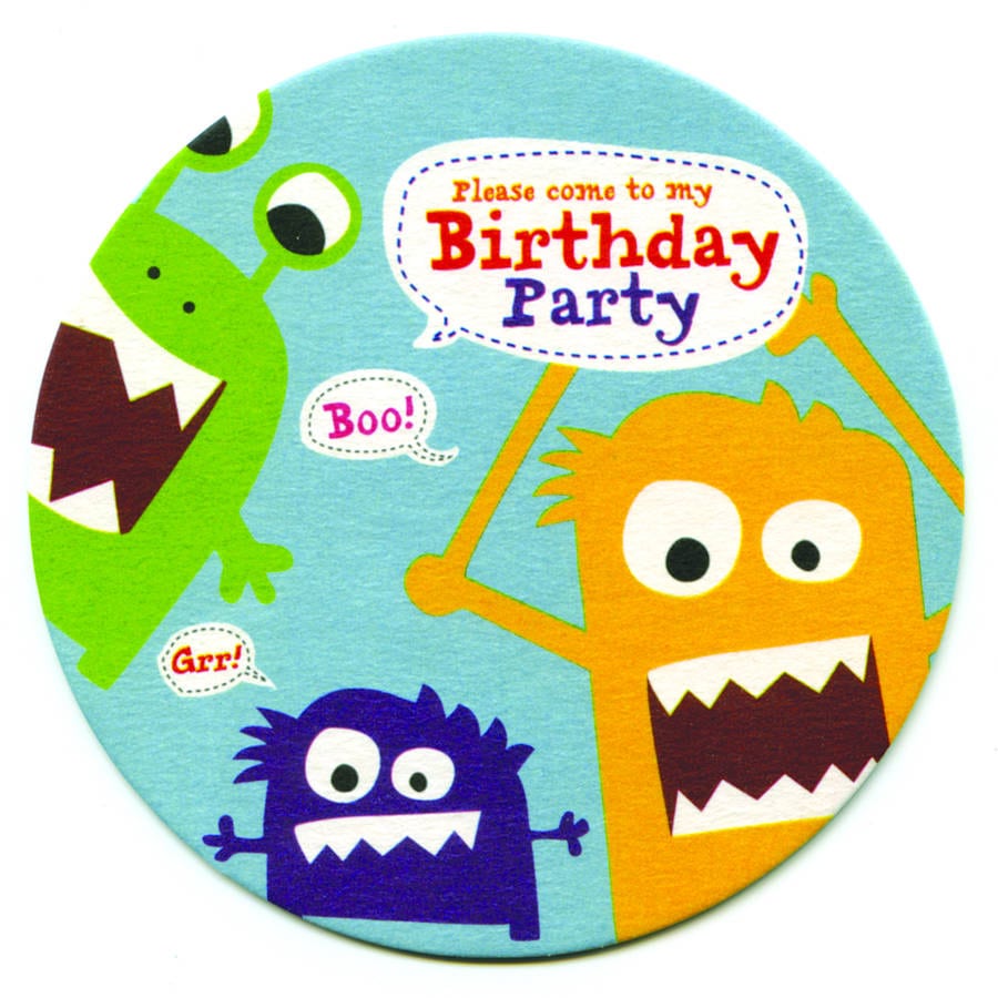 Monster Party Invitations
