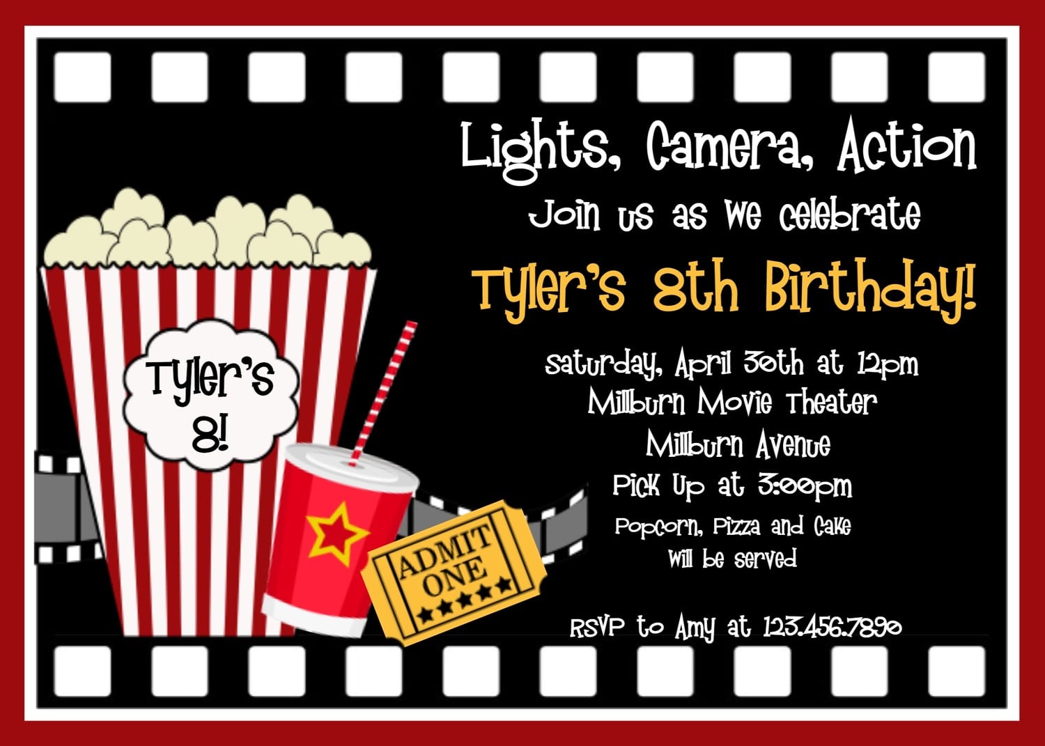 Printable Movie Invitations
