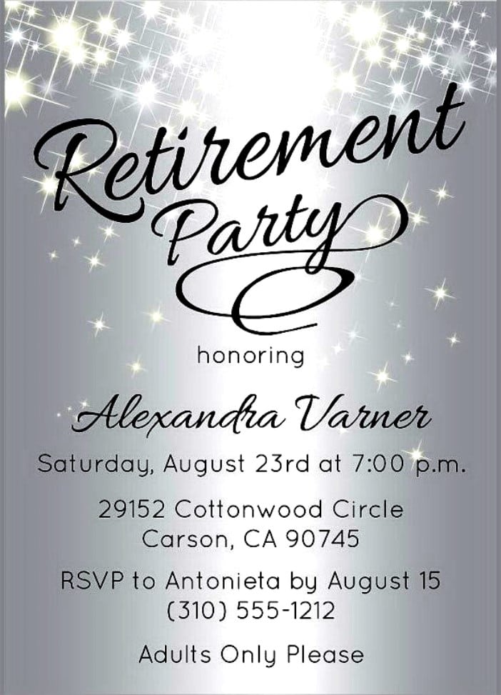 Printable Retirement Invitation