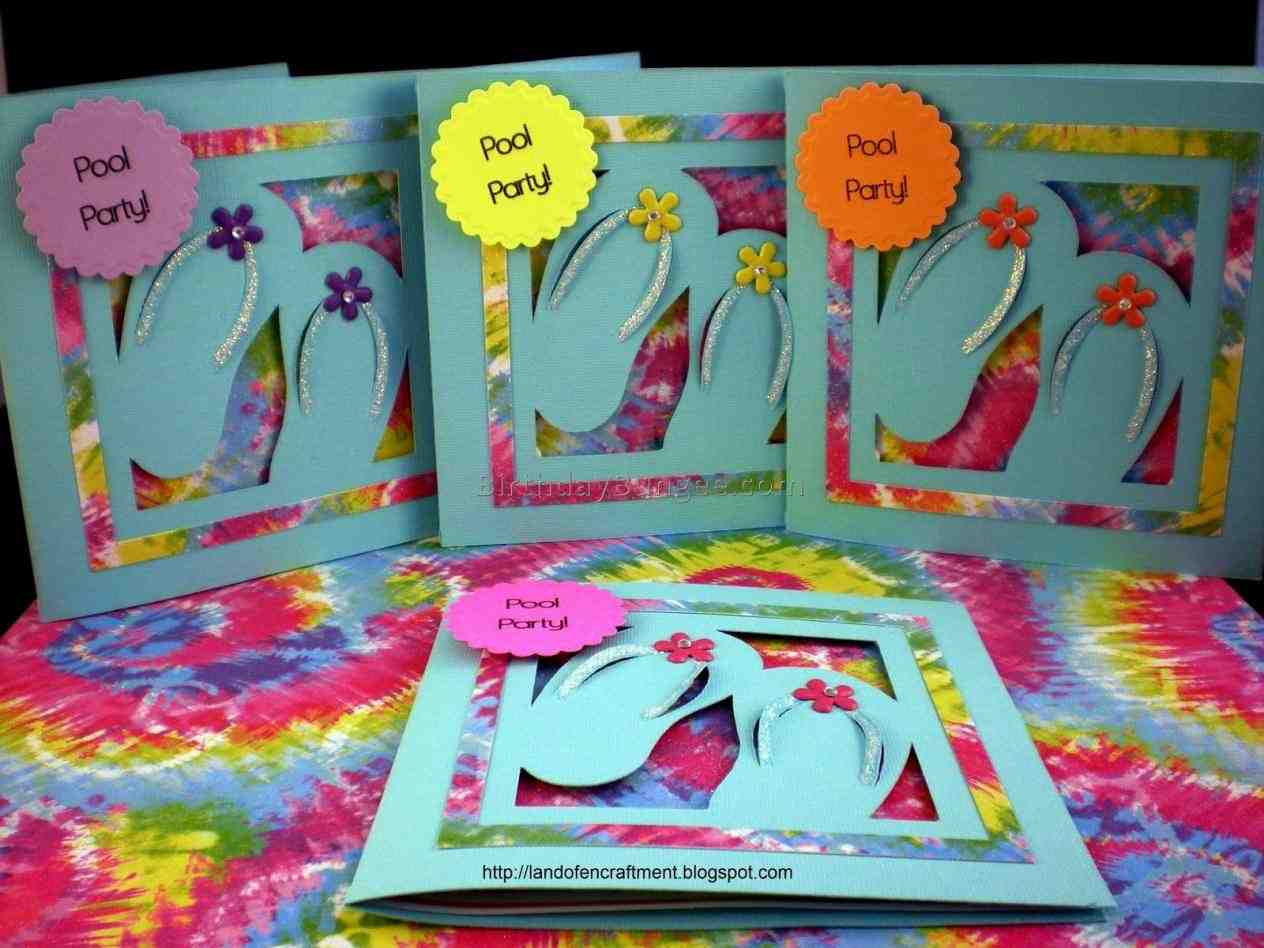 Tie Dye Birthday Party Invitations