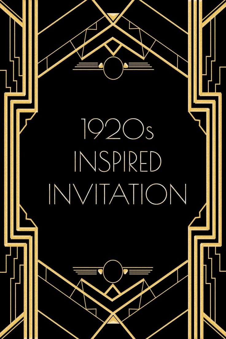 1920s Party Invites