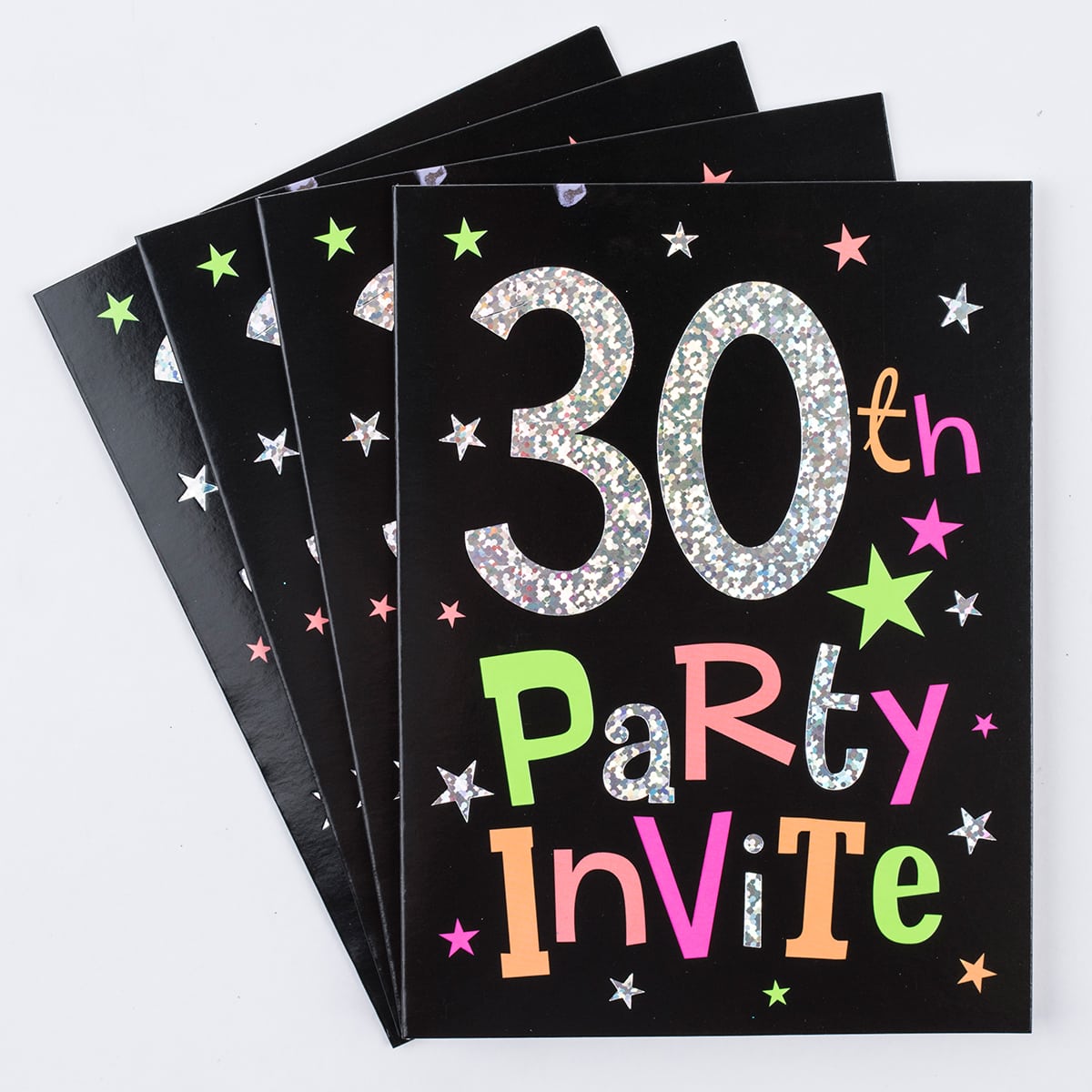 30th Birthday Party Invitation Cards, Pack Of 10