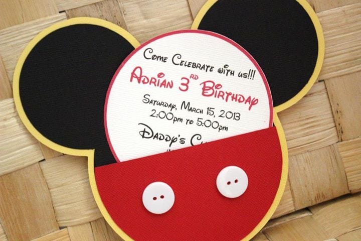 Birthday Invites  Cool Mickey Mouse Birthday Invitations