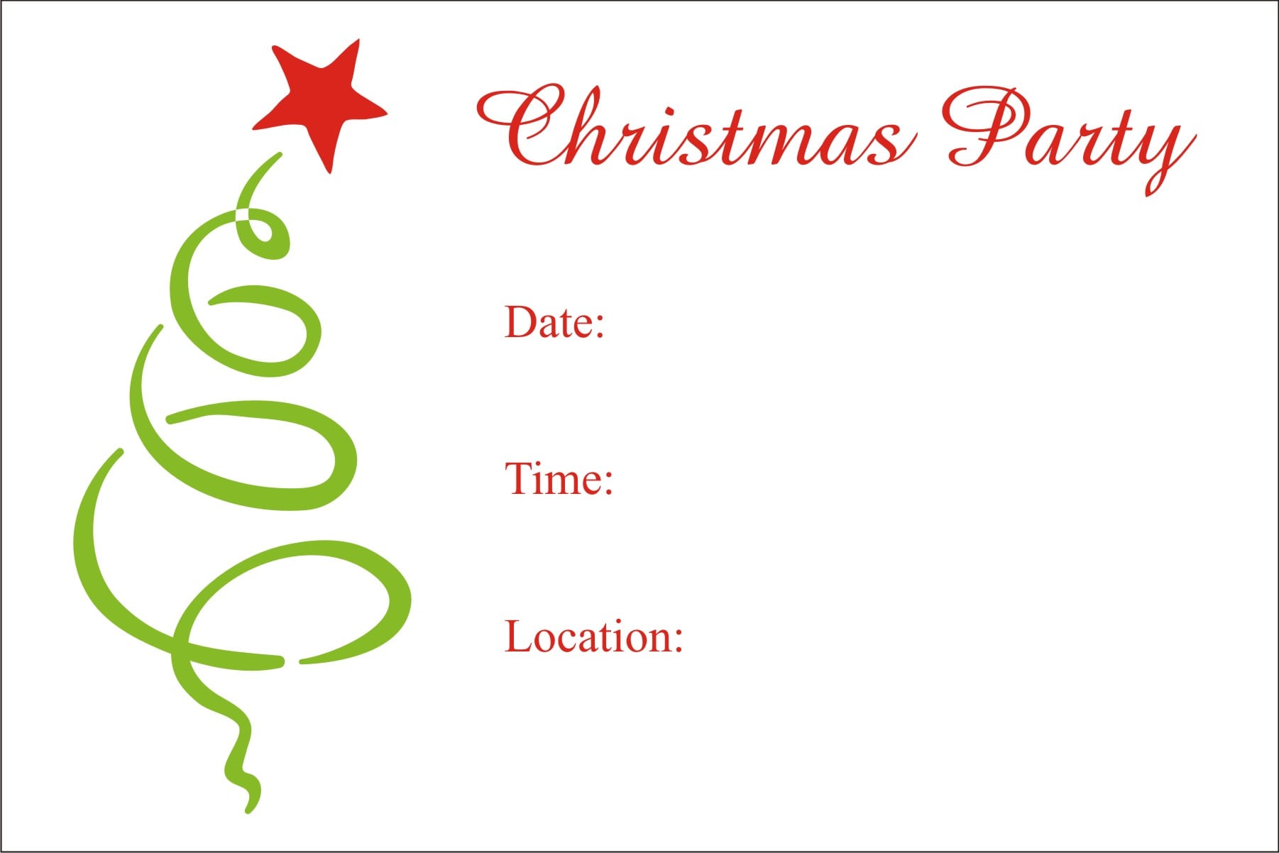 Christmas Party Invitation Template Christmas Party Invitation