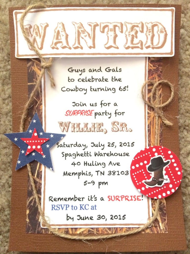 Cowboy Themed Birthday Invitations