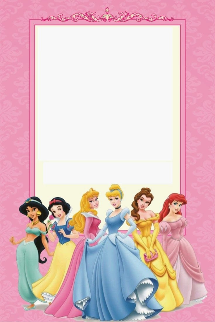 Disney Princess Birthday Party Invitations Free Printables