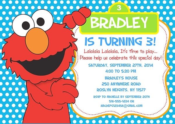 Elmo Party Invitations Elmo Party Invitations Including Engaging