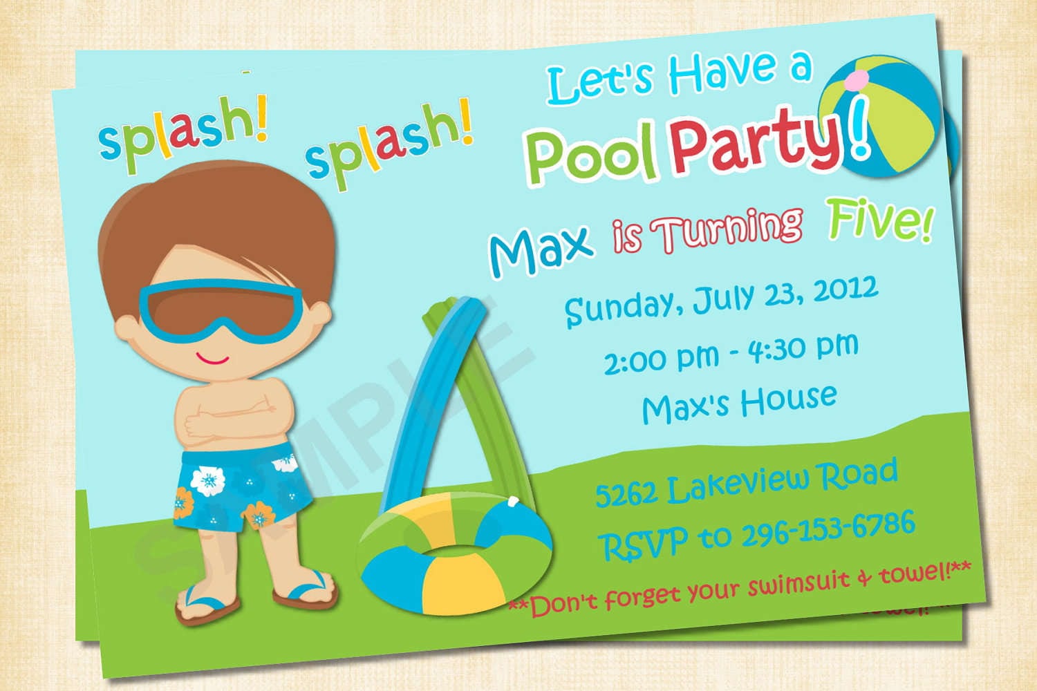 Free Printable Birthday Invites For Boys Party