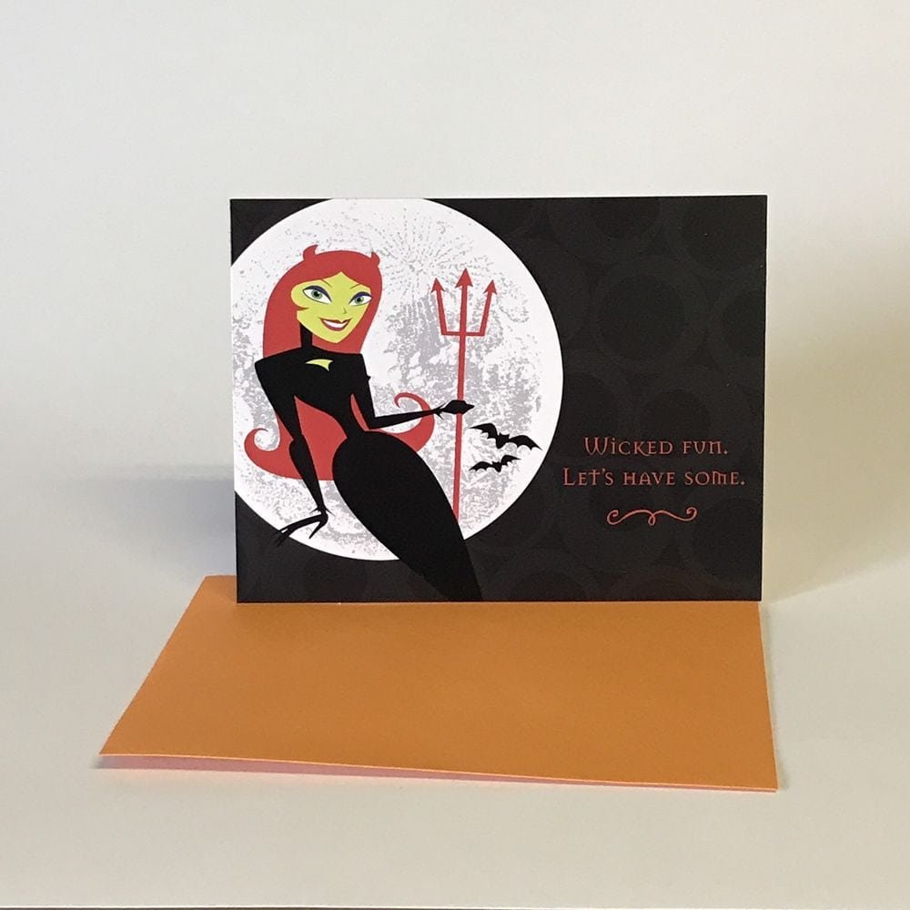 Hallmark Halloween Party Invitations Sexy Witch 10 Cards Envelopes