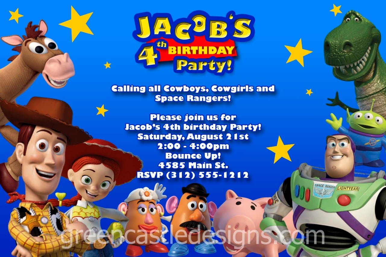 Marvellous Toy Story Birthday Invitations To Create Your Own