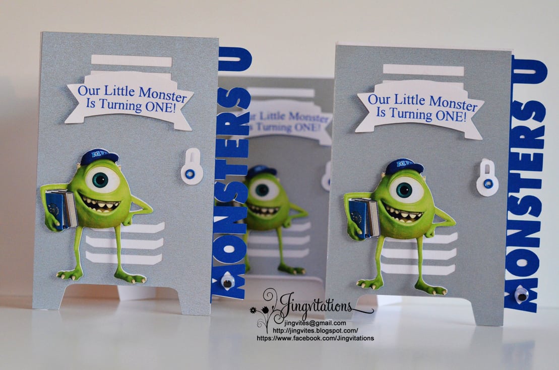 Monster University Invitations