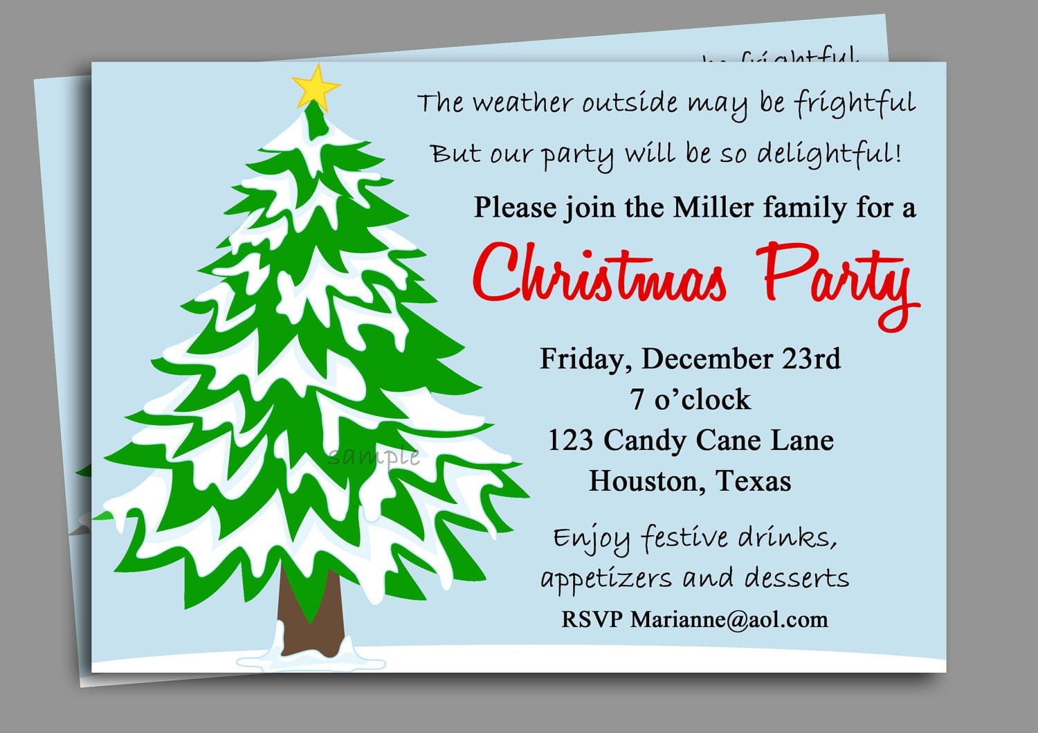 Office Holiday Party Invitation Templates