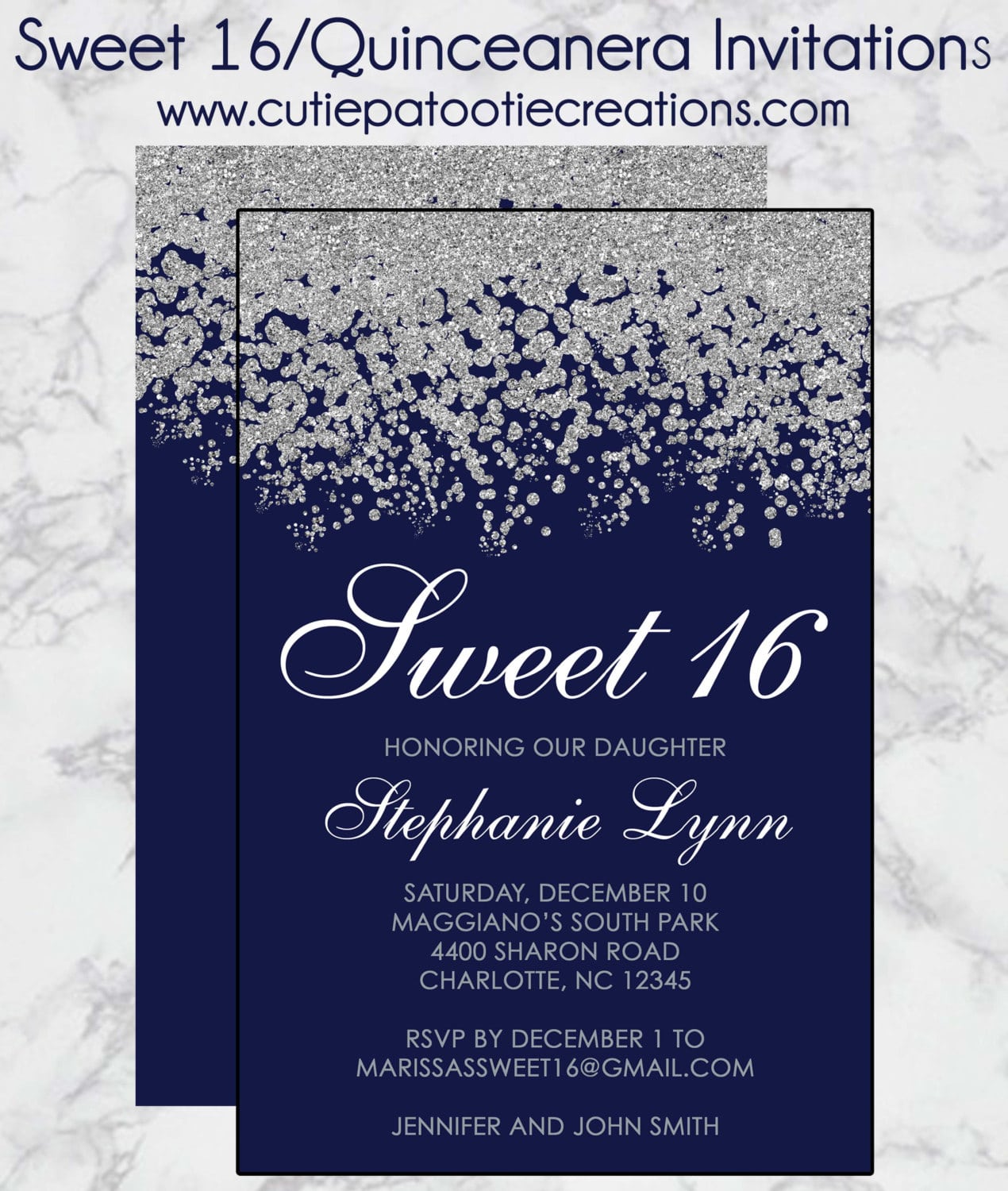Sweet 16 Birthday Invitations
