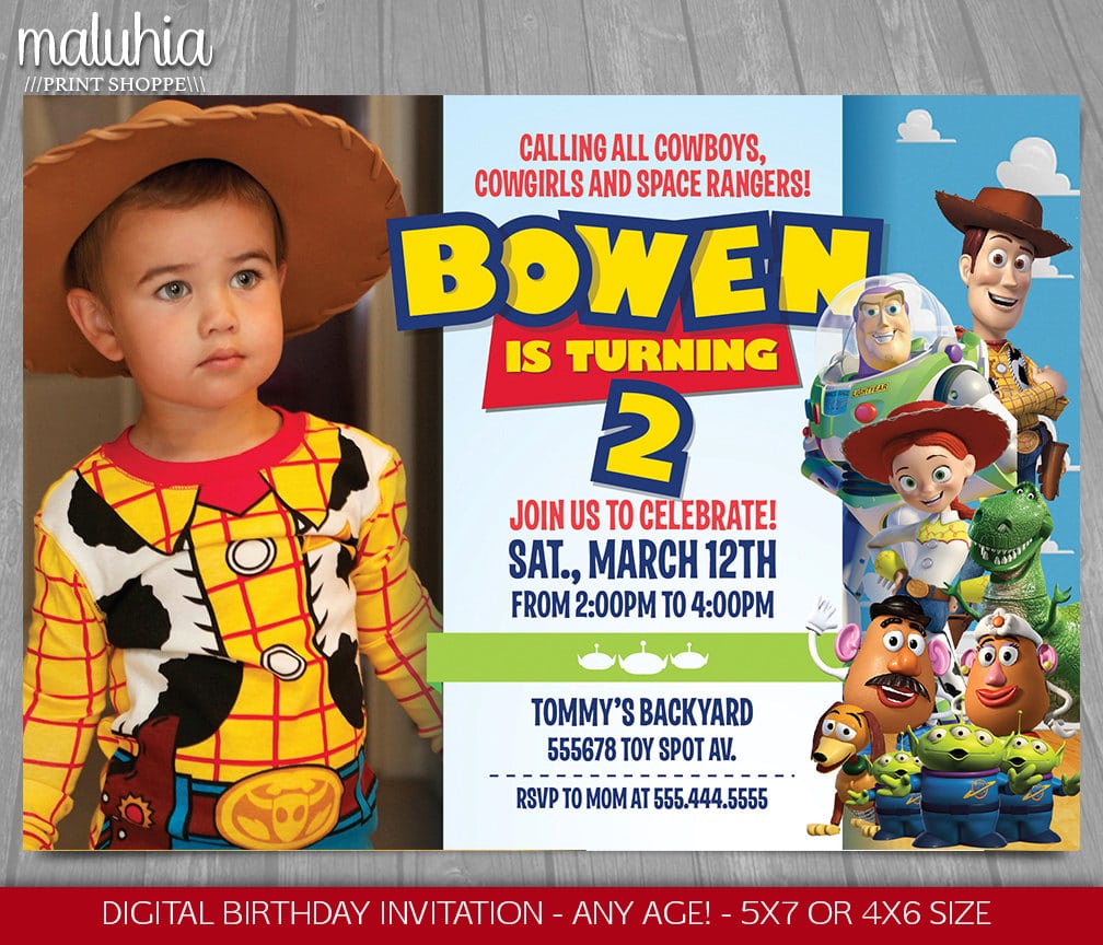 Toy Story Birthday Invitations