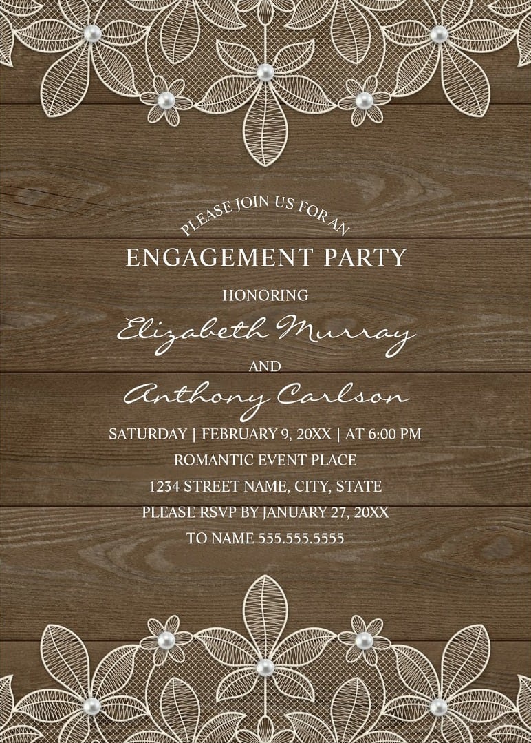 Vintage Engagement Party Invitations Archives