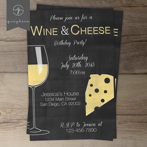 Wine And Cheese Party Invitations Wine And Cheese Party