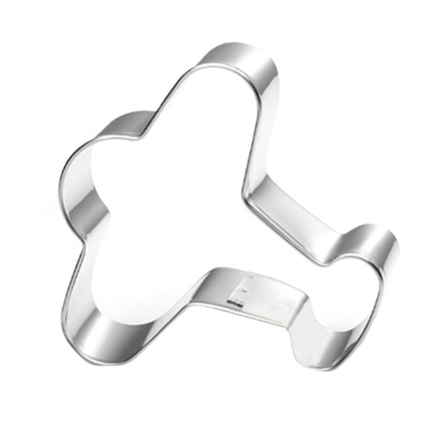 1pc Stainless Steel Baking Mould Diy Airplane Pattern Cookie