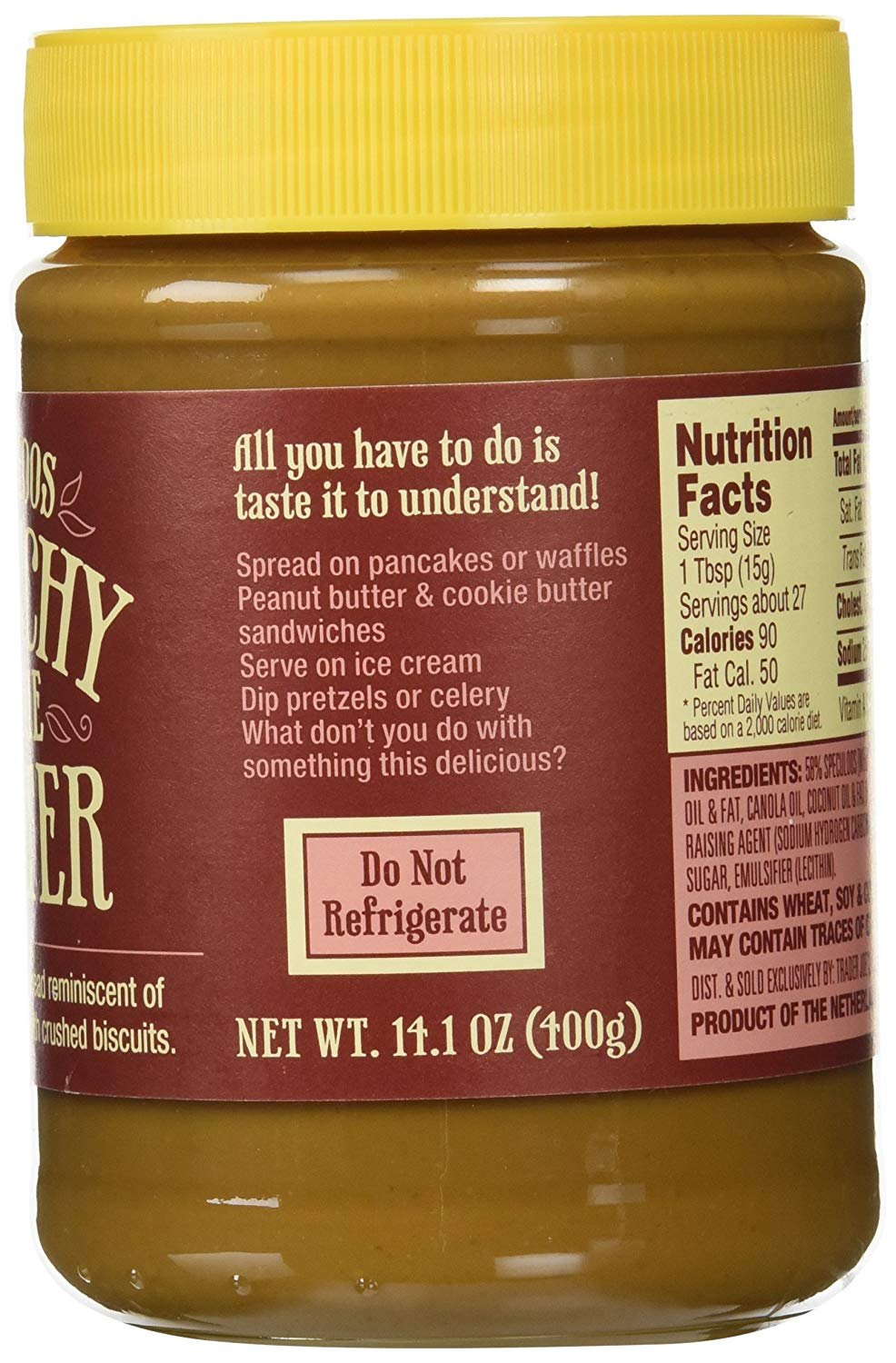 Amazon Com   Trader Joe's Speculoos Crunchy Cookie Butter 14 1