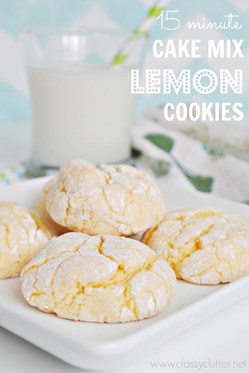 Cake Mix Lemon Cookies