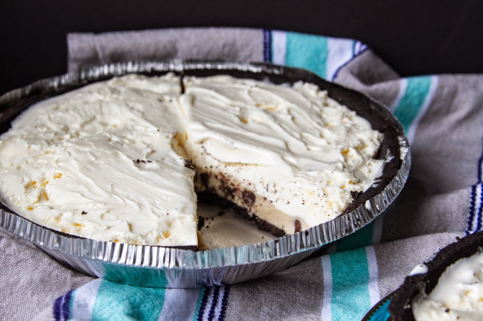 Chocolate Chip Cookie Dough Ice Cream Pie