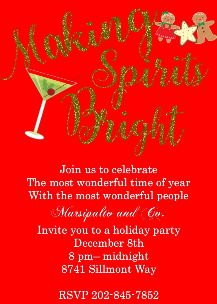 Christmas Party Invatations